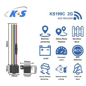 Rastreador <span class=keywords><strong>GPS</strong></span> GSM KS199C-2G con Aplicación Android, Anti-Robo, Arranque/Parada Remota del Motor, Alarma de Velocidad para Motocicleta y Automóvil - Product Image 2