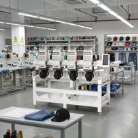Machine à broder informatisée à 4 têtes pour casquettes et t-shirts, haute vitesse 1000 tr/min, Maquina De Bordar