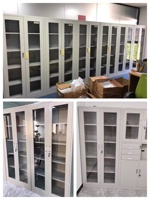Armoire de classement à 2 portes avec étagères réglables et serrure à clé, conception détachable, vente directe d'usine, personnalisation prise en charge