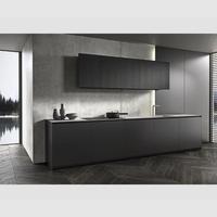 Yaman Armoires de cuisine modernes en métal personnalisées en acier inoxydable 304 finition laquée ignifuge Conception modulaire Meubles complets