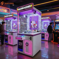 Machine à griffes de divertissement populaire, jeu d'arcade de simulation personnalisé, mini-grue à pincettes pour attraper les poupées avec monnayeur