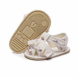<span class=keywords><strong>Sandalias</strong></span> de Encaje con Volantes Florales para Niña Pequeña, Antideslizantes, Suela Blanda, para Interiores y Exteriores, <span class=keywords><strong>Primeros</strong></span> <span class=keywords><strong>Pasos</strong></span> - Product Image 3