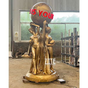 Caldo Fuso in Bronzo Pieno Formato <span class=keywords><strong>Il</strong></span> <span class=keywords><strong>Mondo</strong></span> è <span class=keywords><strong>Tuo</strong></span> Statua Scultura - Product Image 6