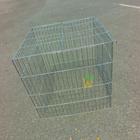Cage à poules pondeuses pliable personnalisée 75*75*75, enclos pour volailles de combat, cage de combat pour coqs en fil de fer bon marché