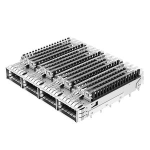 2170790-2 TE Compatible Trou traversant 1x4 Ports Light Pipe Cage SFP à ajustement serré avec dissipateur <span class=keywords><strong>de</strong></span> chaleur - Product Image 1