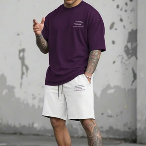 Custom-made men's summer suits, shorts, and <b>T</b>-<b>shirts</b>; factory specializing in custom-made items. f10 - Product Image 1