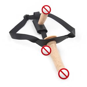 Giocattolo Sessuale per Lesbiche, Doppio Dildo in PVC Morbido con Cinturino, 100% Impermeabile per Masturbazione Femminile - Product Image 2