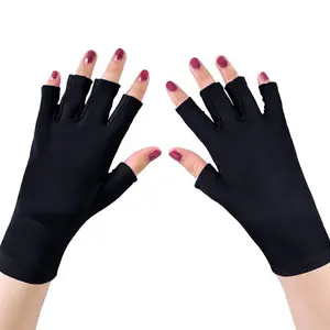 Luvas de proteção anti-bacteriana para unhas, luva de proteção contra luz uv para unhas de acrílico e gel para manicure