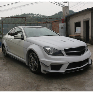 Kit de carrocería para modificación de automóvil 2007-2014, parachoques delantero, capó, guardabarros, parachoques trasero para Benz W204 C63 - Product Image 4