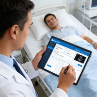 Hastane Tıbbi Cihaz Hemşire Çağrı Sistemi için ODM Tablet 11 İnç Dokunmatik Ekranlı Sağlık Hizmeti Duvara Monte Android Tablet Bilgisayar