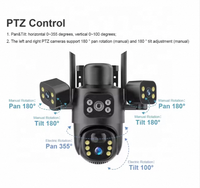 Eseecloud 30MP CMOS Sensor 4G SIM Card Solar Powered PTZ IP66 Two-Way Audio H.265 Memory Card Outdoor Security Camera