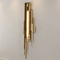 Postmoderne lumière luxe minimaliste applique villa géométrique salon fond applique design chambre lampe de chevet