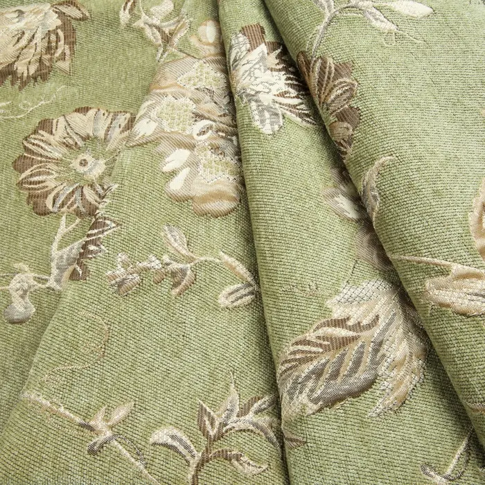 Proveedor de China, el mejor precio, tela viscosa de tapicería de chenilla jacquard ecológica