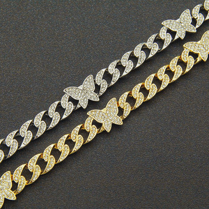 Cuban Chain <b>Bracelet</b> <b>Bracelet</b>, Hip Hop Hiphop Cool Hipster Light Luxury Jewelry Tanjing - Product Image 3