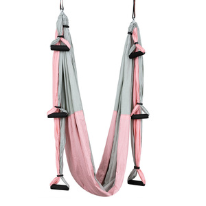 Meilleur <span class=keywords><strong>lit</strong></span> de yoga volant de couleur dégradée anti-gravité balançoire hamac de yoga aérien à faible étirement - Product Image 6