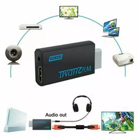 Vente flash - Convertisseur Wii vers HDTV 1080P HD Upscaler - Adaptateur AV2HD pour Nintendo Wii/Wii U avec PAL/NTSC