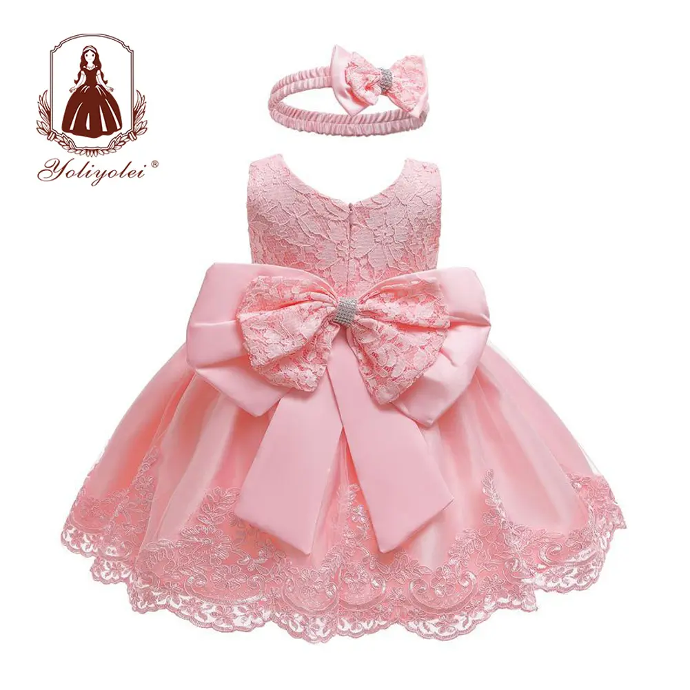 Gaun Outong Ulang Tahun Anak-anak, Gaun Jubah Princesse Bunga Umur 24 Bulan Bulan 2-12 untuk Bocah Cewek