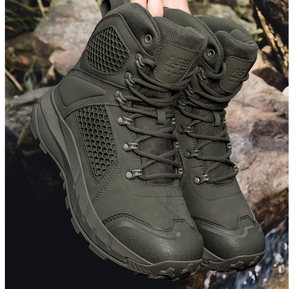 Botas Tácticas DF727 AS33 en Negro, Caqui y Verde, Diseño 2025, Directo de Fábrica, Talla Grande, Botas de Senderismo de Caña Alta para Exteriores - Product Image 5