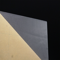 Panneau de guidage de lumière PMMA personnalisé, feuille LGP à points laser pour panneau lumineux LED, fabricant OEM