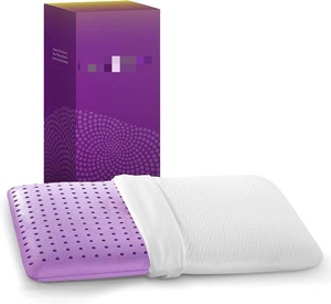 Almohada <span class=keywords><strong>de</strong></span> Espuma Viscoelástica Ventilada con Aceite <span class=keywords><strong>de</strong></span> Lavanda OEM, Terapia <span class=keywords><strong>de</strong></span> Enfriamiento para el Cuello, Tejido <span class=keywords><strong>de</strong></span> Punto Redondo para Hoteles <span class=keywords><strong>y</strong></span> Campamentos - Product Image 2