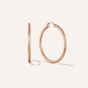 2025 New Exquisite Fashion High Quality Big <b>Hoop</b> Hypoallergenic <b>Earrings</b> Brass 18k Gold Plated Hollow Gold <b>Hoop</b> <b>Earrings</b> - Product Image 6