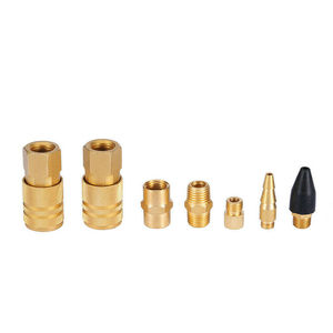 Pneumatic Tool Dust Blower Set 6 Mm 1/4 Inch Brass Air Hose With Nozzle And Fittings For Workshop Use - Product Image 5