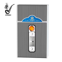 Boîte à cigarettes en métal multifonctionnelle portable, capacité de 20 pièces, étui à cigarettes étanche avec briquet rechargeable par USB