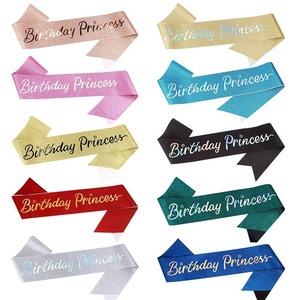 Fajas de satén de <span class=keywords><strong>feliz</strong></span> cumpleaños creciendo un <span class=keywords><strong>Príncipe</strong></span>/princesa cinta de mujer adulta para fiesta de aniversario - Product Image 1