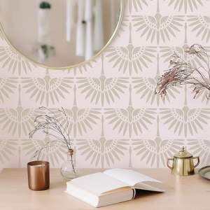 <span class=keywords><strong>Pochoir</strong></span> mural Boho moderne Art déco grues pochoirs muraux pour la décoration intérieure - Product Image 3