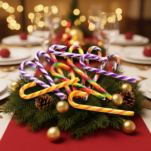 Sucettes multicolores aux saveurs fruitées prêtes à manger pour enfants, boîte cadeau de Noël 1,5g*10pcs - Product Image 4