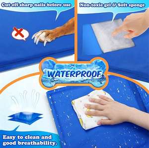 Alfombra Refrescante para Perros con <span class=keywords><strong>Gel</strong></span> Activado por Presión, Personalizable OEM, para el Hogar, Viajes y Jaulas - Product Image 5