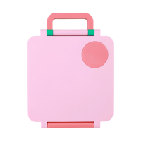 Nouvelle boîte à bento pour enfant, retour à l'école, 4 compartiments, conteneur alimentaire avec bouteille d'eau, sac à lunch, boîte à lunch portable pour enfants