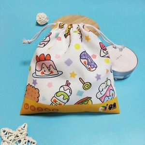 Pochette en toile personnalisée de haute qualité, recyclable, avec cordon de serrage, pour chaussures, vêtements, impression de logo, Noël, mariage, bonbons - Product Image 4