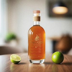 <span class=keywords><strong>750</strong></span> <span class=keywords><strong>ml</strong></span> tùy chỉnh hộp các tông Vodka rượu chai tròn trong suốt rỗng Gin Rum Tequila tinh thần chai thủy tinh với nút chai - Product Image 5