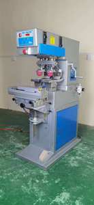 Niedriger Preis Wirtschaft licher Zweifarben-Etiketten drucker Manuelle Tampon druckmaschine <span class=keywords><strong>2</strong></span> Farbe - Product Image 6