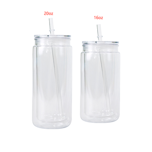 <span class=keywords><strong>Tumbler</strong></span> Snowglobe con foro Pre-forato 16 oz 20oz globo di neve tazza tazza doppia parete trasparente di plastica bicchieri con coperchi e paglia - Product Image 1