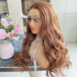 Perruque à lacet frontal 13X4 en fibre Futura japonaise CARKIRA, vente en gros d'usine 2025, résistante à la chaleur, dentelle transparente, longue vague italienne, pour femmes - Product Image 4