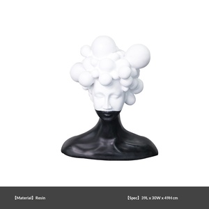 Escultura <span class=keywords><strong>de</strong></span> Resina <span class=keywords><strong>de</strong></span> Figura Femenina Misteriosa, Arte Moderno y Sencillo <span class=keywords><strong>de</strong></span> Lujo Ligero, Adornos para <span class=keywords><strong>el</strong></span> Hogar, Decoración Creativa y Suave - Product Image 6