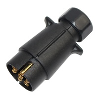 Connecteur européen de remorque pliable à 7 broches Adaptateur de remorque étanche en PVC AMP 12V