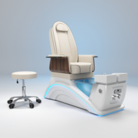Fauteuil de pédicure électrique haut de gamme, fauteuil de pédicure sans tuyau, fauteuil de spa pour les pieds, machine de pédicure, inclinaison automatique, spa de jour, salon de manucure