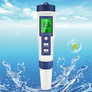 5 In 1 Multi-Parameter Digitale Waterkwaliteit <span class=keywords><strong>Tester</strong></span> Ph Ec Tds Zoutgehalte Temp Voor Zwembad Hydrocultuur Aquarium Monitor Meter - Product Image 1