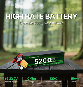 Paquete de Baterías al por Mayor de Alta Descarga 5200mAh 5000mAh 100C 120C 4S 6S 8S para Drones y Aviones RC 8000mAh-8S Venta al por Mayor de Alta Descarga - Product Image 4