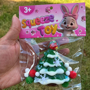 โมจิสควิชชี่น่ารักๆ รูปซานต้า มนุษย์หิมะ ต้นคริสต์มาส ถุงเท้าคริสต์มาส ของเล่นบีบคลายเครียด ของขวัญสำหรับเด็กในถุงเท้าคริสต์มาส - Product Image 6