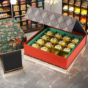 Boîte-cadeau d'entreprise biodégradable de haute qualité célébration <span class=keywords><strong>ballotin</strong></span> papier chocolat emballage de confiserie matériaux recyclés - Product Image 4