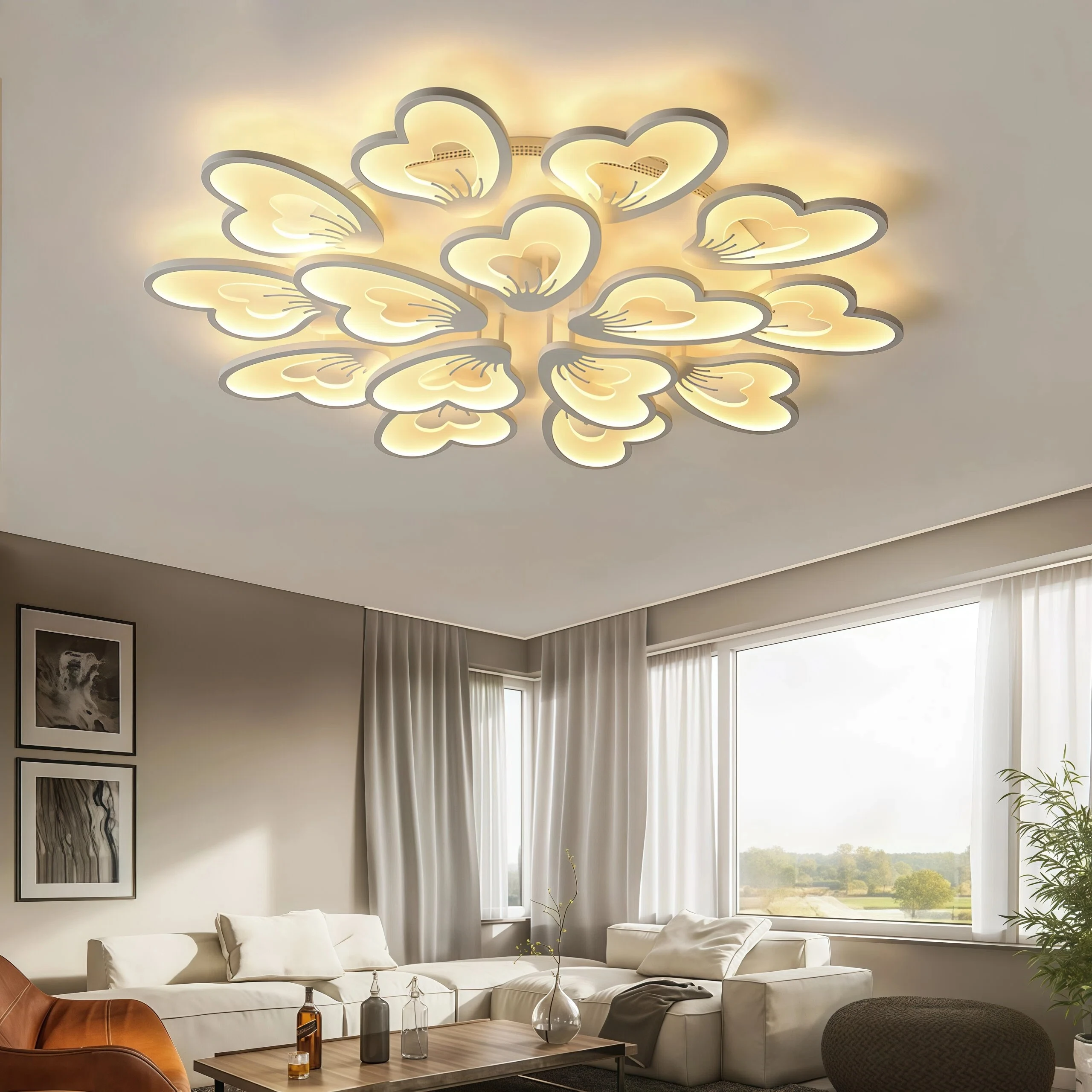 JYLIGHTING Indoor Home Decoration Lighting Crystal Ceiling Lamps Round Led Ceiling Light Luxury for Living Room