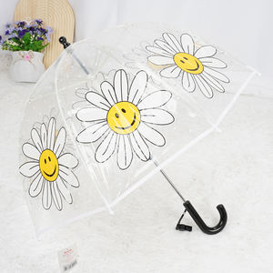 Parapluie de pluie pour enfants de 2 à 5 ans, à long manche, transparent, léger et sûr, avec dessin animé - Product Image 5