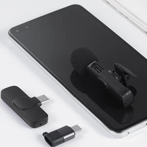 K8 Lapel <strong>Microphone</strong> Outdoor Live Broadcast Anchor Recording Equipment Lapel <strong>Microphone</strong> One Drag Two Wireless Lavalier Microph - Product Image 5