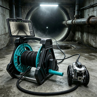Robot d'inspection de canalisations d'égouts avec caméra de relevé de drain réglable et générateur de rapport d'inspection professionnel des canalisations