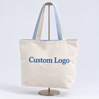 Sac fourre-tout rayé réversible en polycoton, en gros, en stock, pour promotion de marque, vente au détail, approvisionnement en vrac, usine OEM