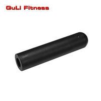 Manchon adaptateur noir en PP de 2 pouces pour convertir les supports de plaques de poids standard de 1 pouce en supports de plaques de poids de 2 pouces pour barres d'haltères standard de 1 pouce